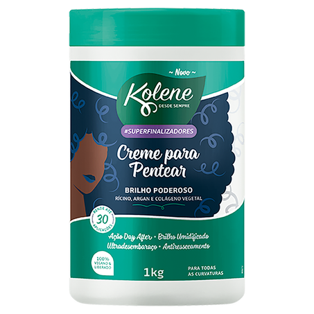 Creme para Pentear Brilho Poderoso Kolene Pote 1kg