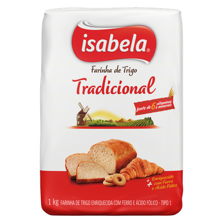 Farinha trigo isabela 1 kg