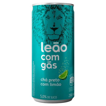 Cha matte leao preto limao 290ml