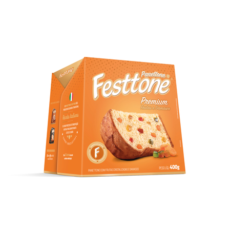Panettone Festtone Premium Frutas e Damasco 400g