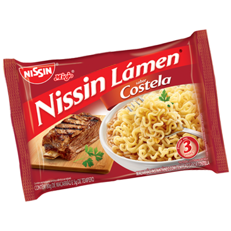 MACARRÃO INST NISSIN LAMEN COSTELA 85G
