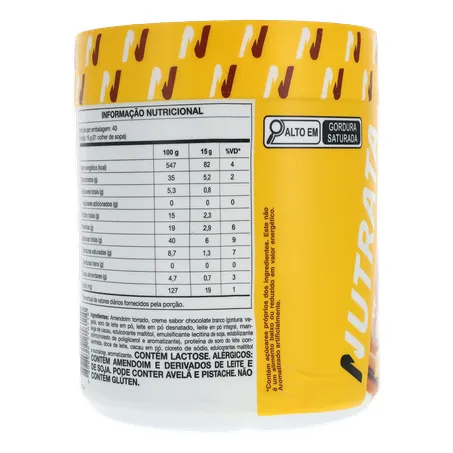 PASTA DE AMENDOIM NUTRATA DOCE DE LEITE HAVANNA CREAM COM WHEY PROTEIN ZERO AÇÚCAR POTE 600G 360-25