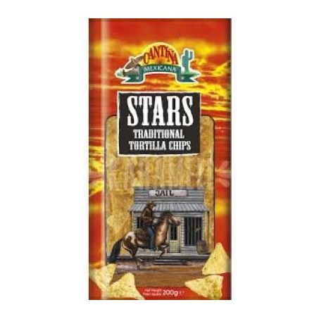 SALGADINHO CANTINA 200G STARS NATURAL TORTILLA CHIPS