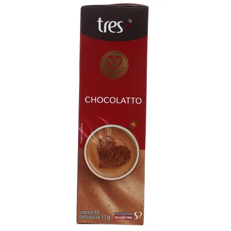 Cápsula 3 Corações Chocolate C/10 110g
