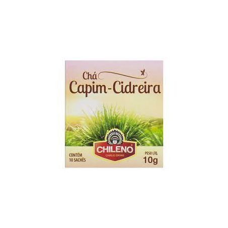 Chá chileno capim-cidreira com 10 sachês