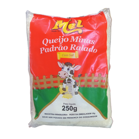 QUEIJO MEL MINAS RALADO 250G