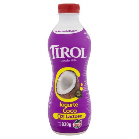 IOGURTE PARCIALMENTE DESNATADO COCO ZERO LACTOSE TIROL