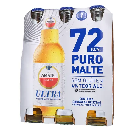 Cerveja amstel puro malte ln pack 6 275m 360-19