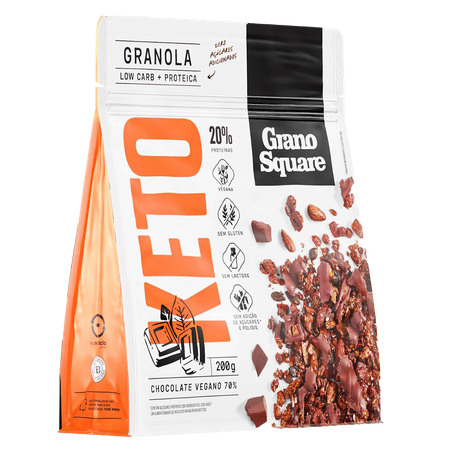 Granola Grano Square Low Carb Chocolate 200g 
