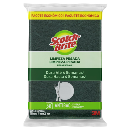 Esponja Multiuso Scotch Brite Com 4 Esponjas