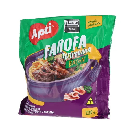 Farofa apti mandioca bacon 200g 360-1