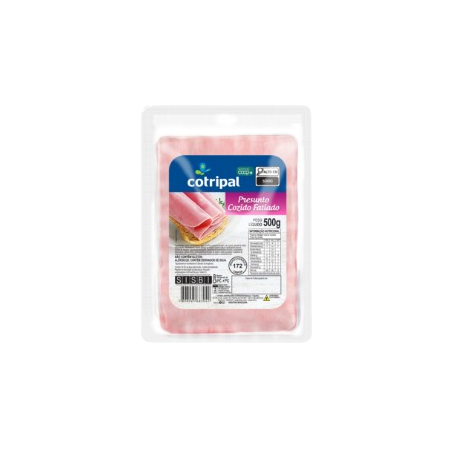 PRESUNTO COZIDO FATIADO COTRIPAL 500 G            