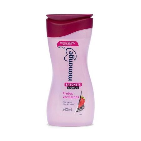 SABONETE LIQ MONANGE FRUTAS VERMELHAS 240ML