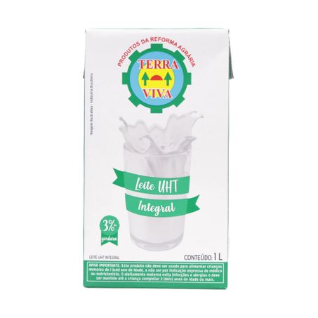Leite UHT Integral Terra Viva Caixa 1lt 360-1