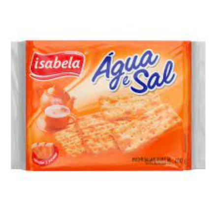 Biscoito 350g isabela agua e sal