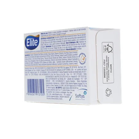 SABONETE EM BARRA ELITE HIDRATANTE CUIDADO SUAVE CAIXA 85G 360-23