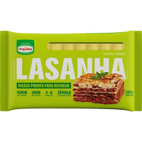 Massa para Lasanha Orquídea 200g