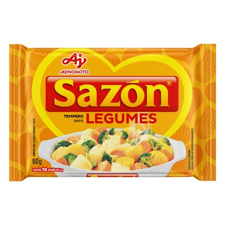Tempero para legumes sazón com 12 unidades
