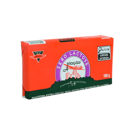 Manteiga aviação com sal zero lactose 100g