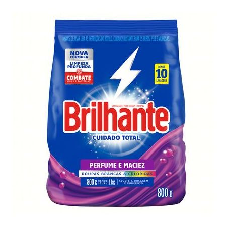 Sabao po brilhante cuidado tot 800g