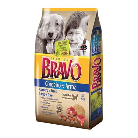 Ração para cães Bravo cordeiro e arroz 10,1kg