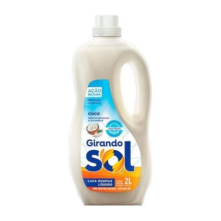 LAVA ROUPA LÍQUIDO GIRANDO SOL COCO 2L