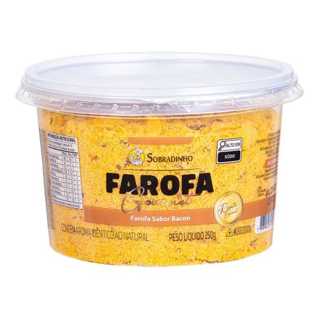 FAROFA SOBRADINHO GOURMET SABOR BACON 250G