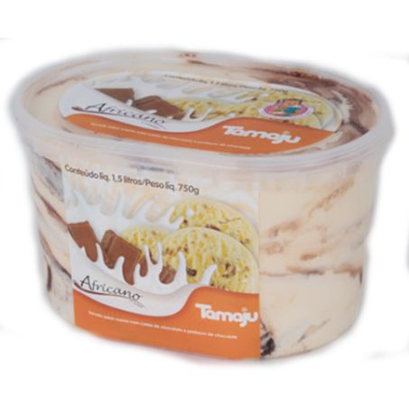 SORVETE TAMAJU AFRICANO CREME 1,5L