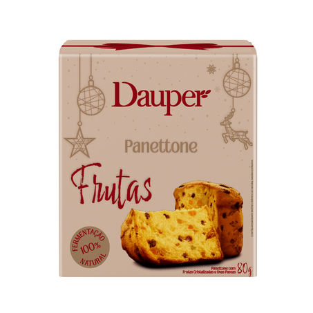 Panetone dauper de frutas 80g