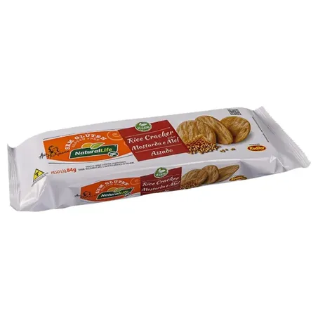 Rice cracker natural life 84g mostarda e mel