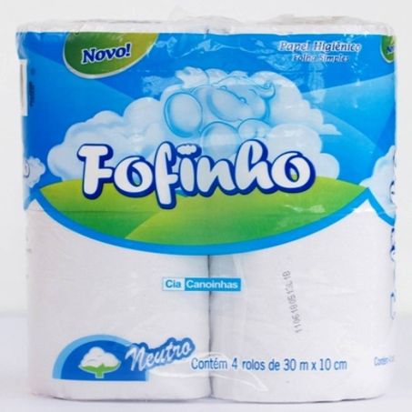Papel Hig Fofinho F.Simples 30m C/4 Neutro 1013
