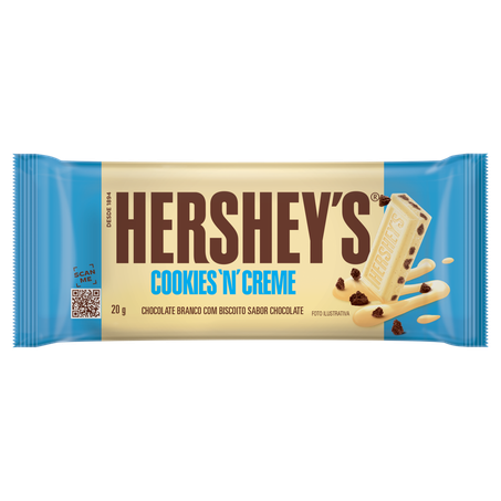 Chocolate Branco com Biscoito Chocolate Cookies 20g