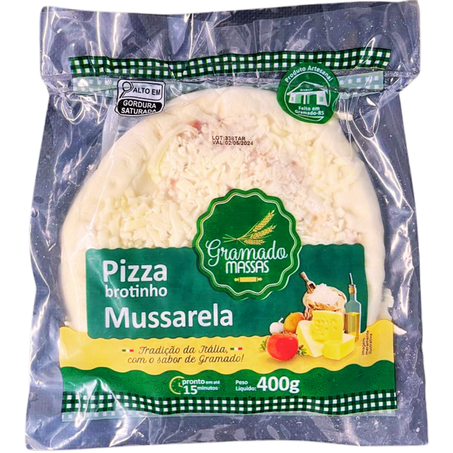 Pizza 400g gramado massas mussarela ||