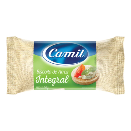 Biscoito de Arroz Unidade Camil 18g