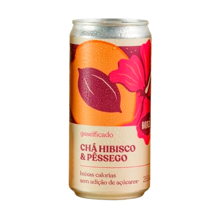 Chá Gaseificado Brazo Hibisco e Pêssego 269ml
