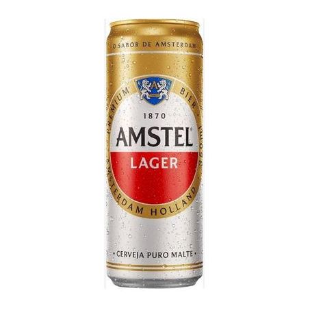 Cerveja amstel lager sleek lata 350ml