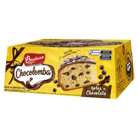 Colomba Bauducco Gotas Chocolate 454G