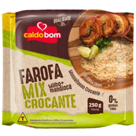 Farofa caldo bom 250gr mix crocante