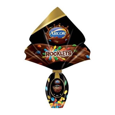Ovo arcor rocklets ao leite 200g