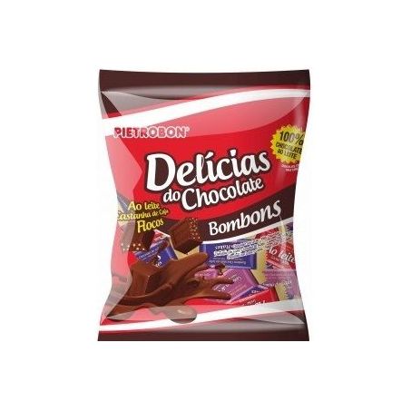 Bombom pietrobon delicias de chocolate 400g