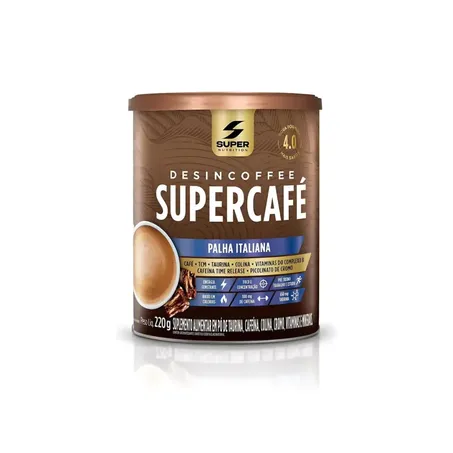 SUPERCAFÉ PALHA ITALIANA 220G - SUPER NUTRITION