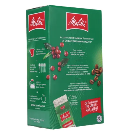 CAFÉ PÓ MELITTA TRADICIONAL VÁCUO 250G 360-14