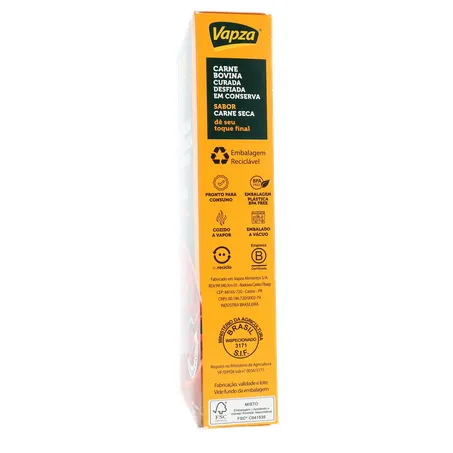 Carne Seca Vapza Desfiada E Cozida 400G 360-8