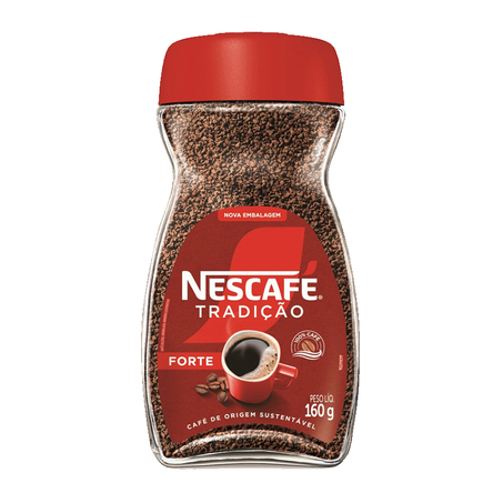 CAFÉ SOLÚVEL NESCAFÉ TRADIÇÃO FORTE 160G