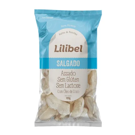 Biscoito palito polvilho salgado lilibel 120g