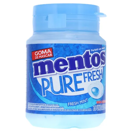 Goma de Mascar Mentos Pure Fresh Fresh Mint Sachê 6G 360-35