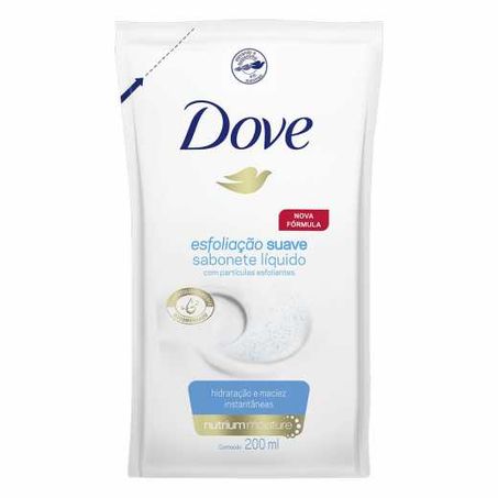 SABONETE LÍQUIDO DOVE 200ML ESFOLIAÇÃO SUAVE