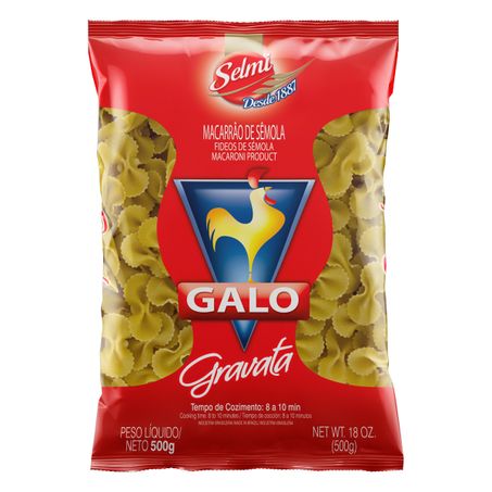 MACARRÃO DE SÊMOLA GRAVATA GALO