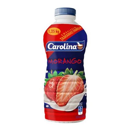 Bebida lactea carolina morango 1250g*