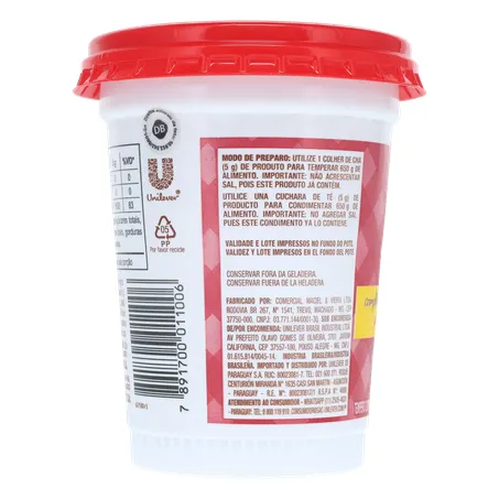 Tempero Completo Pasta Arisco C/pimenta 300g 360-24